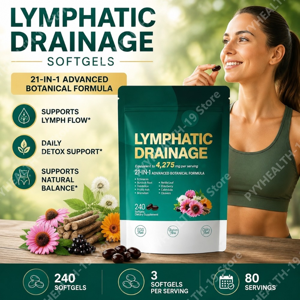 Herbal Wellness - Capsules de drainage lymphatique, mélange d'herbes