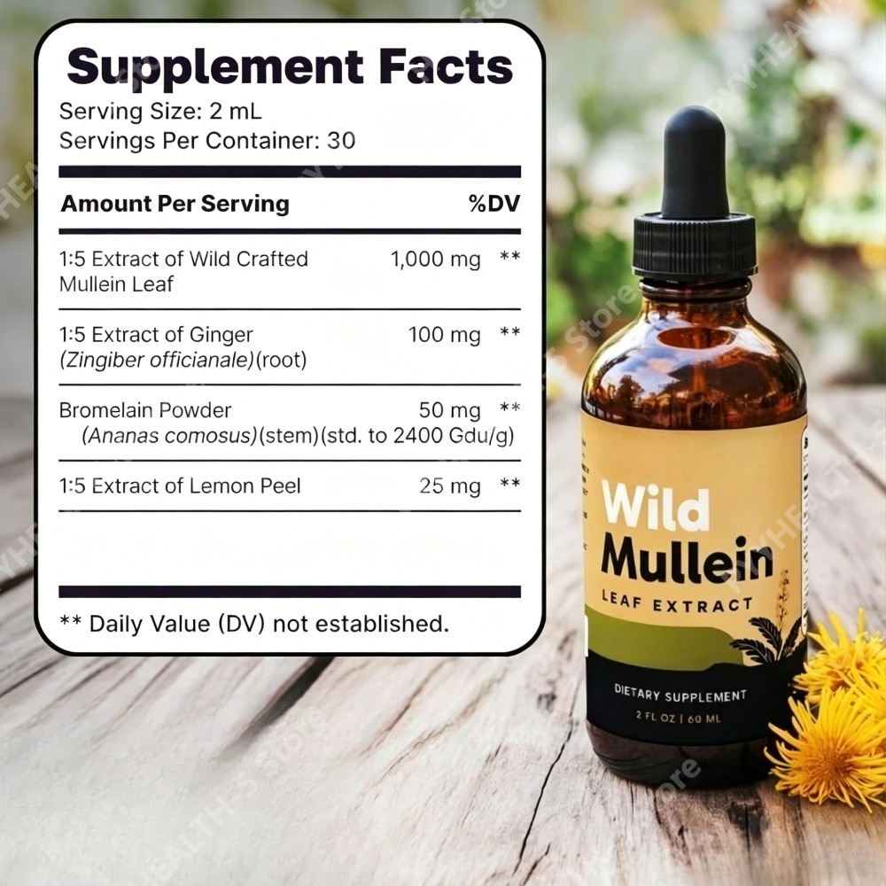 Gouttes de feuilles de molène  - Herbal Wellness Drops avis et prix