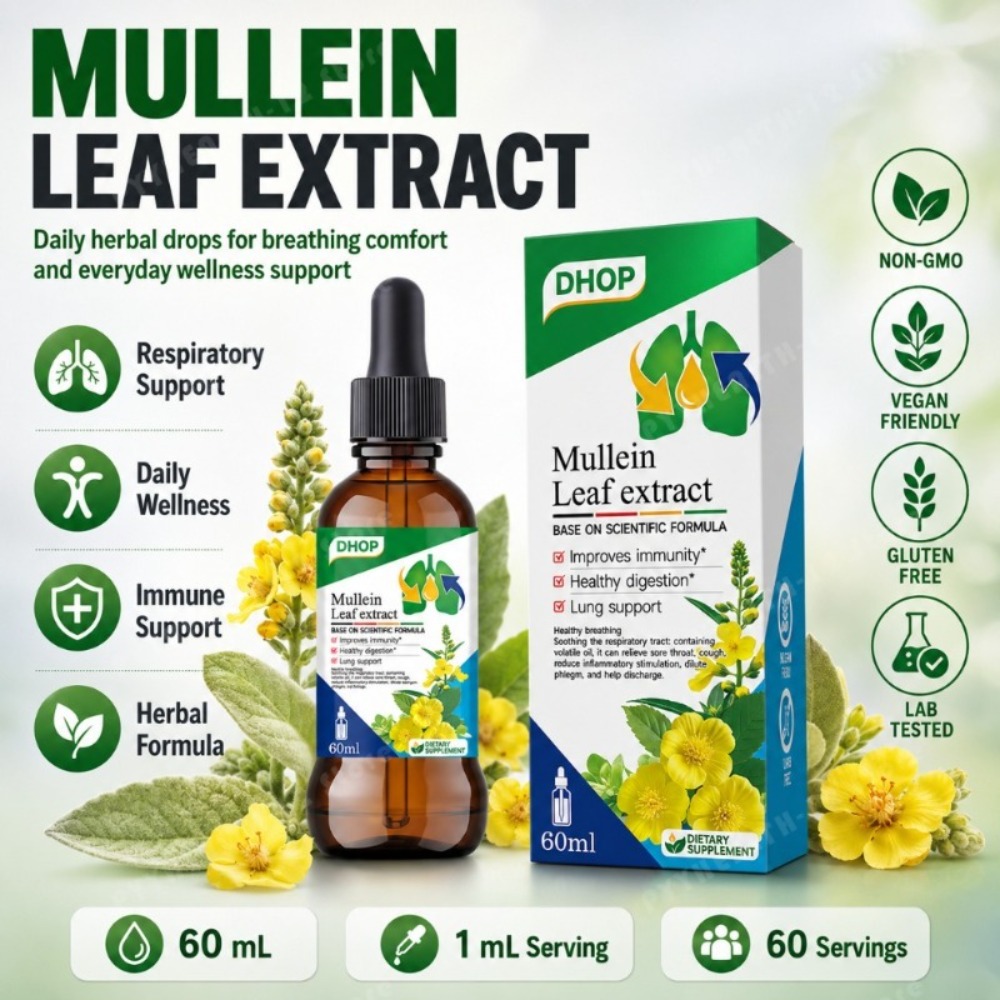 Extrait de feuille de molène e - Herbal Wellness Drops avis et prix