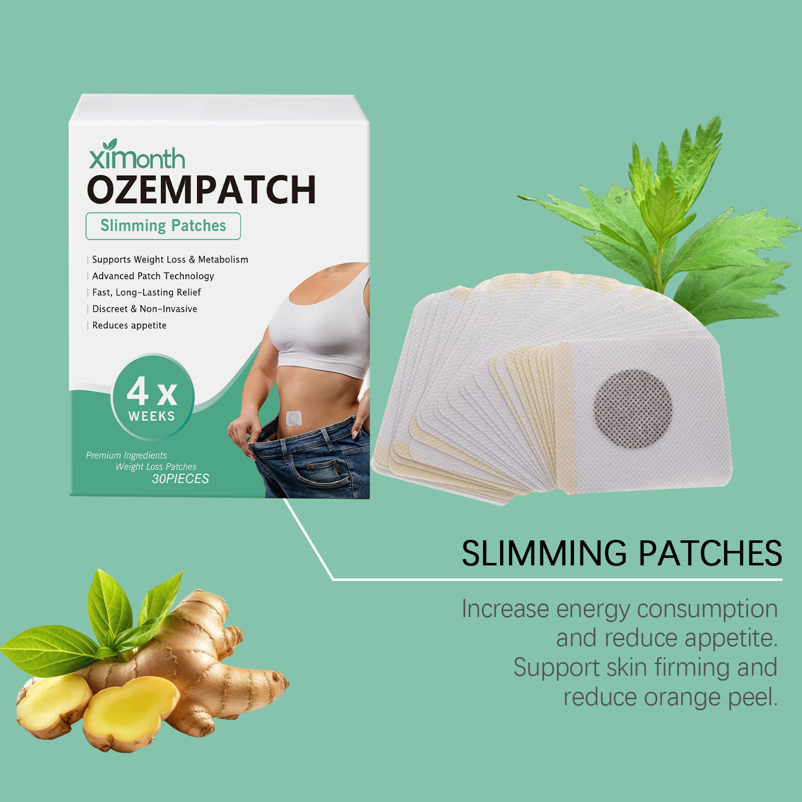 Patchs Amincissants Ximonth :  - Herbal Wellness avis et prix